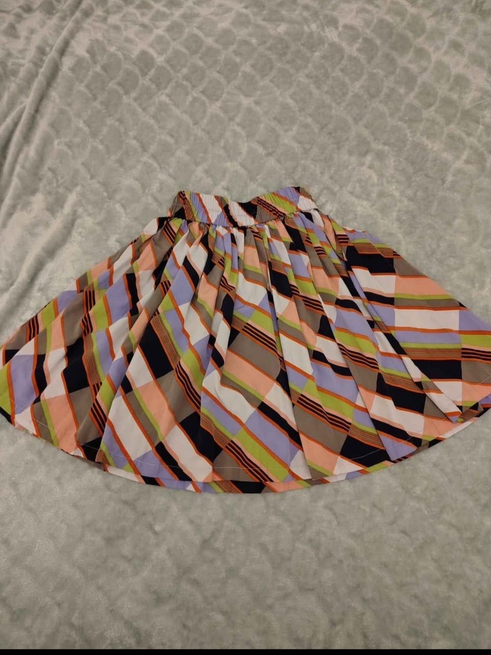 Banana Republic Multi-Color Striped Circle Skirt